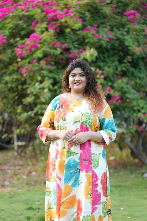Elara Floral Kurti