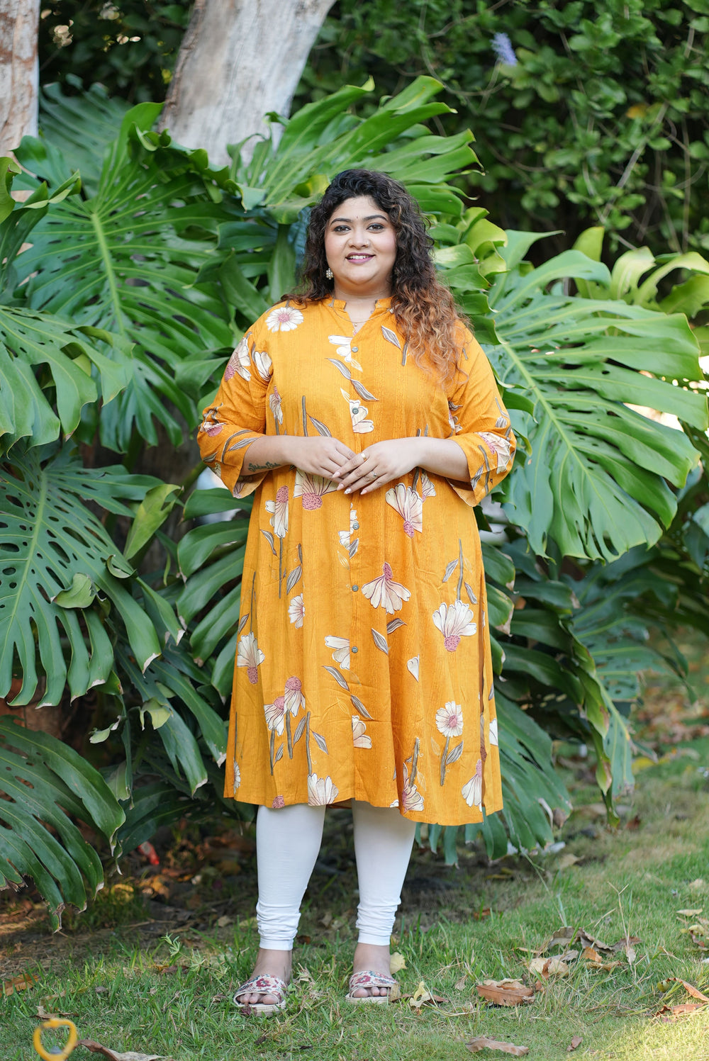 Marigold Floral Kurti