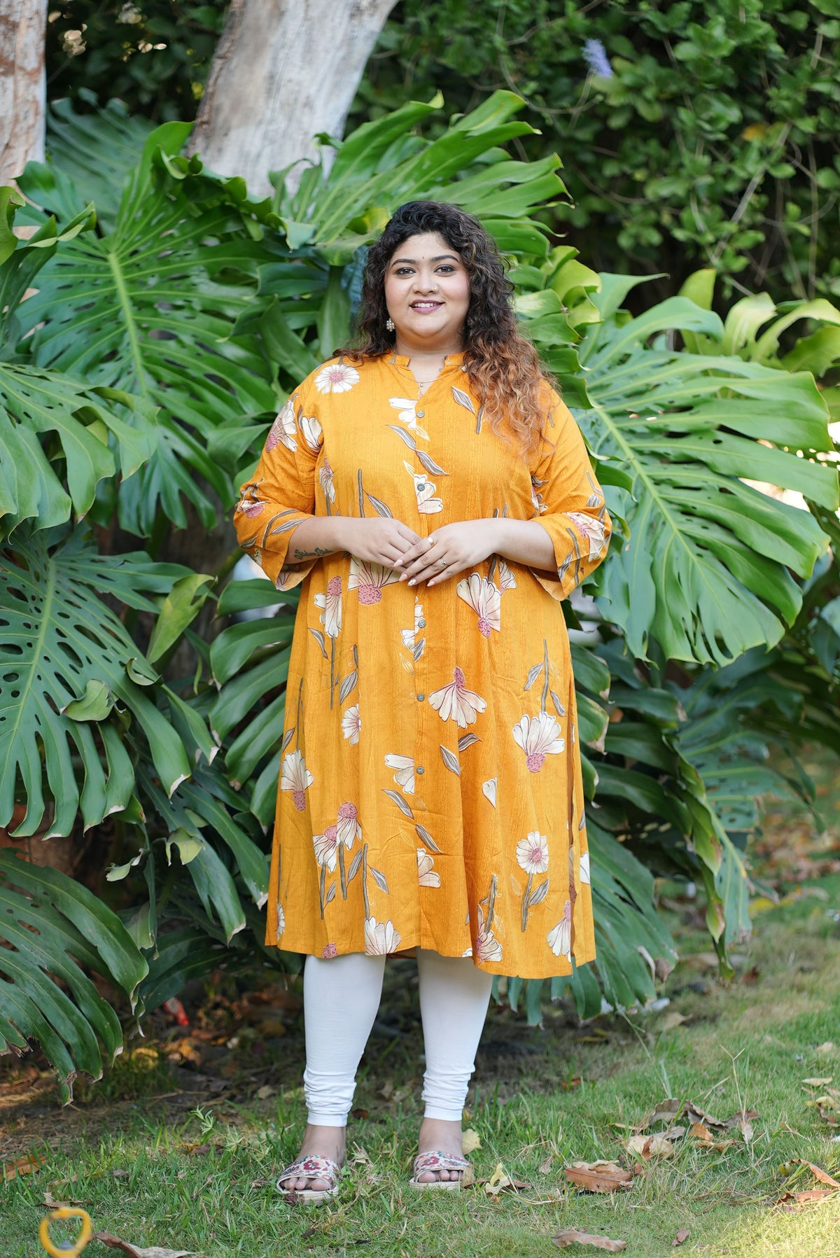 Marigold Floral Kurti