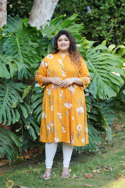 Marigold Floral Kurti