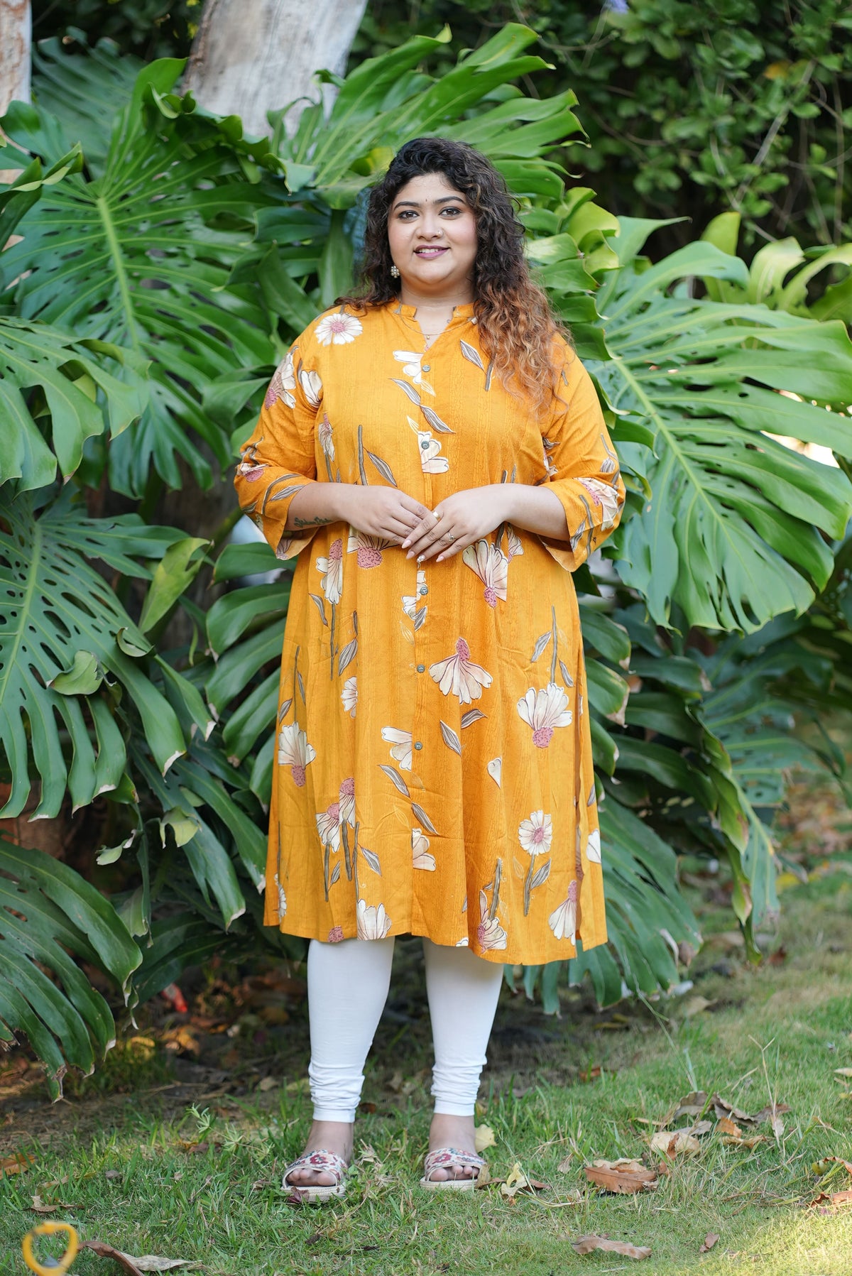 Marigold Floral Kurti