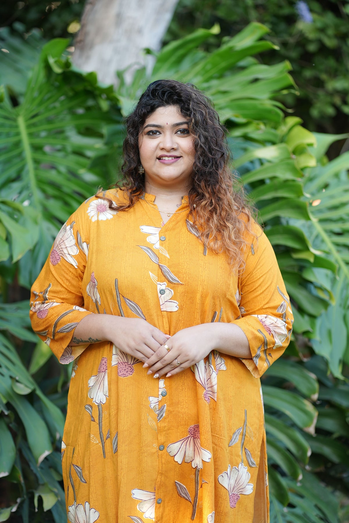 Marigold Floral Kurti