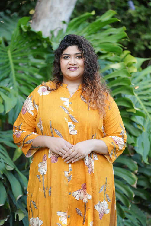 Marigold Floral Kurti