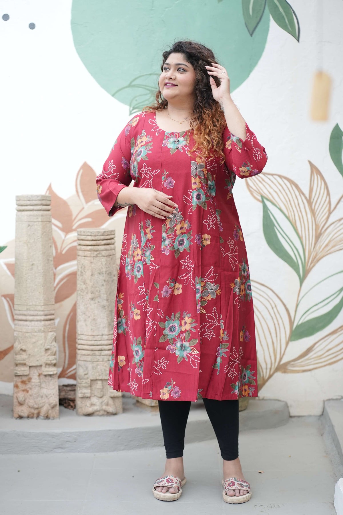 Roselle Floral Kurti