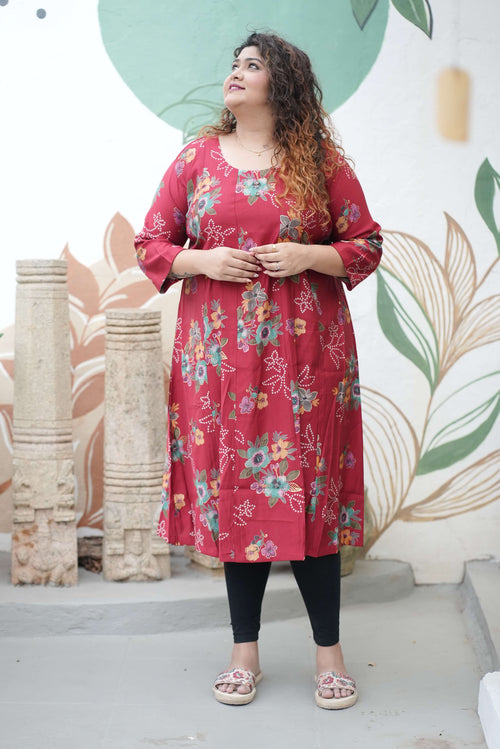 Roselle Floral Kurti